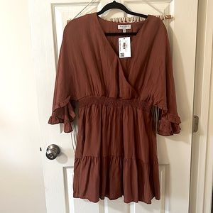 Women’s Hayden of Los Angeles Brown tone Batwing sleeve blouse